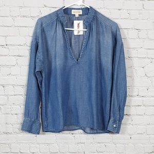 Anthro Bella Dahl, Cloth & Stone, denim blouses